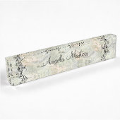 Classy Dames Monogram Stone Pattern Executive Naambordje