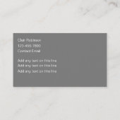 Classy Dames Monogramme Carte de visite Design (Dos)