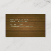 Classy Dark Leather Coffee Business Loyalty Kaart (Achterkant)