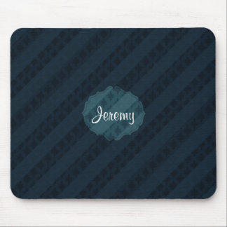Classy Dark Navy Custom Monogram Versie 2.2 Muismat