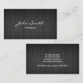 Classy Dark Wood Programmer Visitekaartje (Voorkant / Achterkant)
