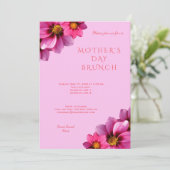 Classy Decorative Corner Dahlias Moederdag Kaart (Staand voorkant)