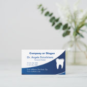Classy Dental Tooth Logo Carte de visite de rendez (Debout devant)