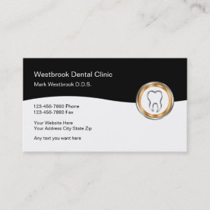 Classy Dentist Kantoor Modern Layout Visitekaartje