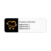 Classy Dentist Office - Étiquette d'adresse de ret (Devant)