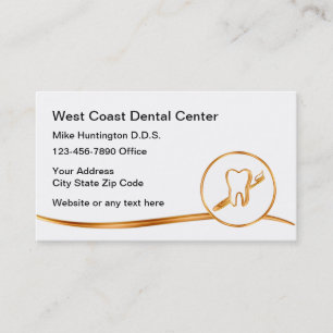 Classy Dentist Theme Visitekaartjes