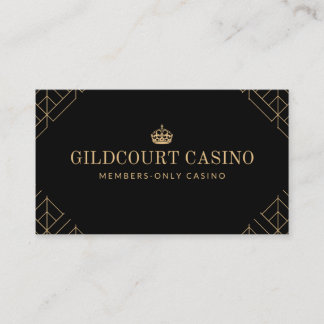 Classy Diamond Motif Royal Casino Carte de visite