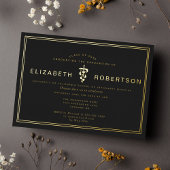 Classy Diploma Veterinary Graduation Party Folie Uitnodiging