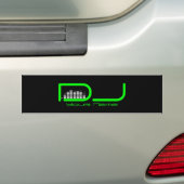 Classy DJ-Bumpersticker met Equalizer Design Bumpersticker (Op auto)