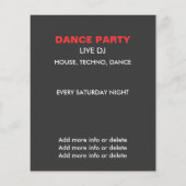 Classy DJ Party Flyer (Achterkant)