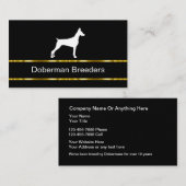 Classy Doberman Pinscher Hondenfokker Visitekaartj Visitekaartje (Voorkant / Achterkant)