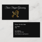 Classy Dog Grooming Gold Poedel Design Visitekaartje (Voorkant / Achterkant)