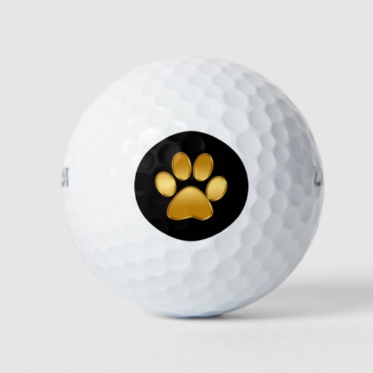 Classy Dog Paw-symbool Golfballen (Voorkant)