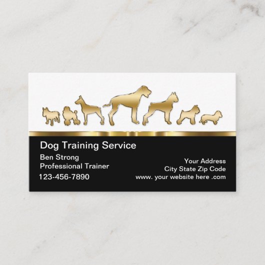 Classy Dog Trainer Visitekaartjes (Voorkant)