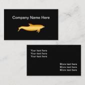 Classy Dolphin Logo Thema Visitekaartje (Voorkant / Achterkant)