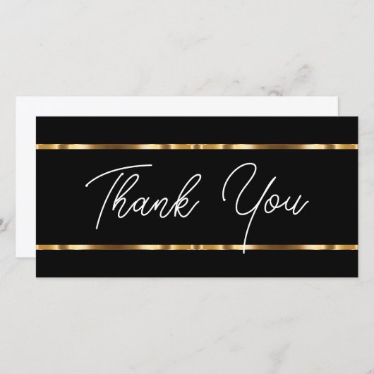 Classy Double Side Flat Business Merci Cartes (Devant / Derrière)