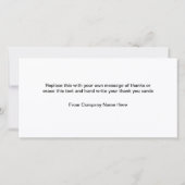 Classy Double Side Flat Business Merci Cartes (Dos)