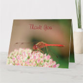 Classy Dragonfly Dank u Bedankkaart (Voorkant)