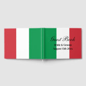 Classy drapeau italien livre d'invité pour la fête (Complet)
