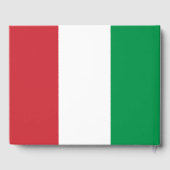 Classy drapeau italien livre d'invité pour la fête (Verso)