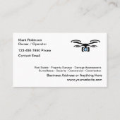 Classy drone oog in sky service visitekaartje (Achterkant)