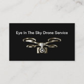 Classy drone oog in sky service visitekaartje (Voorkant)