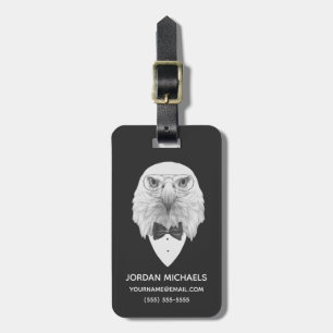 Classy Eagle Portrait Jouw namen toevoegen Bagagelabel