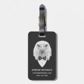 Classy Eagle Portrait | Jouw namen toevoegen Bagagelabel (Achterkant verticaal)