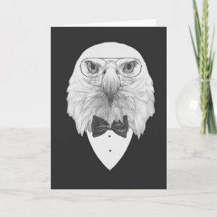 Classy Eagle Portrait Kaart