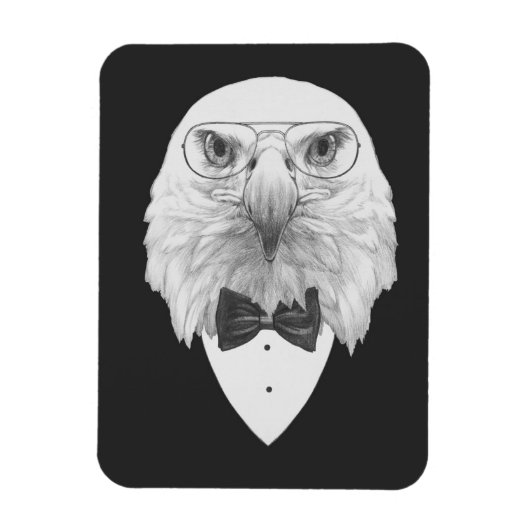 Classy Eagle Portrait Magneet (Verticaal)