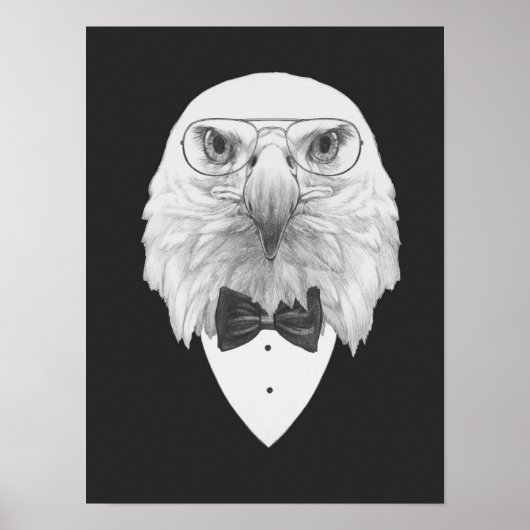 Classy Eagle Portrait Poster (Voorkant)