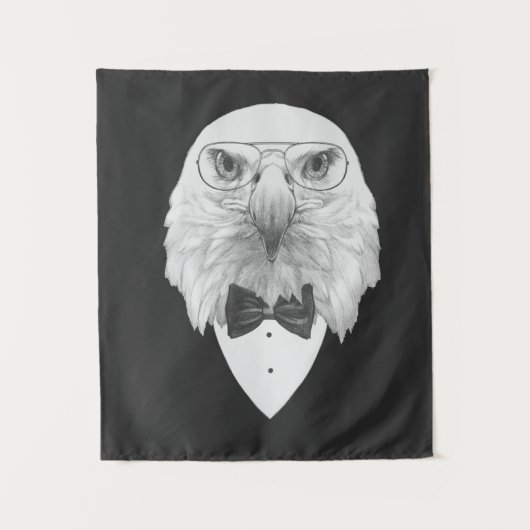 Classy Eagle Portrait Wandkleed (Voorkant)
