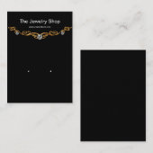 Classy Earning Jewelry Display Cards Visitekaartje (Voorkant / Achterkant)