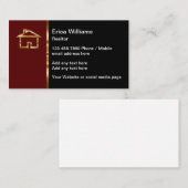 Classy Editable Real Estate Visitekaartjes (Voorkant / Achterkant)