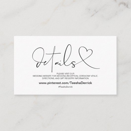 Classy Elegance - Détails du site Internet Carte d (Devant)