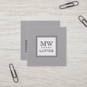 Classy elegance name logo stijl vierkante visitekaartje