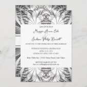 Classy Elegance Wedding Invitation Kaart (Voorkant / Achterkant)