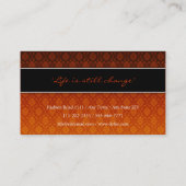 Classy Elegant Damask Professional Visitekaartje (Achterkant)