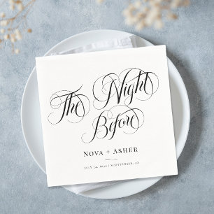 Classy Elegant de avond voor de Gepersonaliseerd b Servet