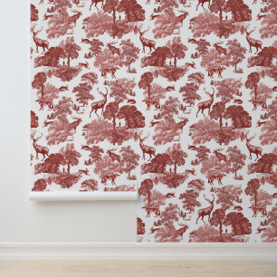 Classy Elegant edelherten bos dieren toile Behang