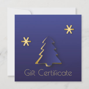 Classy Elegant Gold Blue-kerstkaart