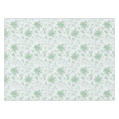 Classy Elegant  Green Floral Toile Tafelkleed (Voorkant (Horizontaal))