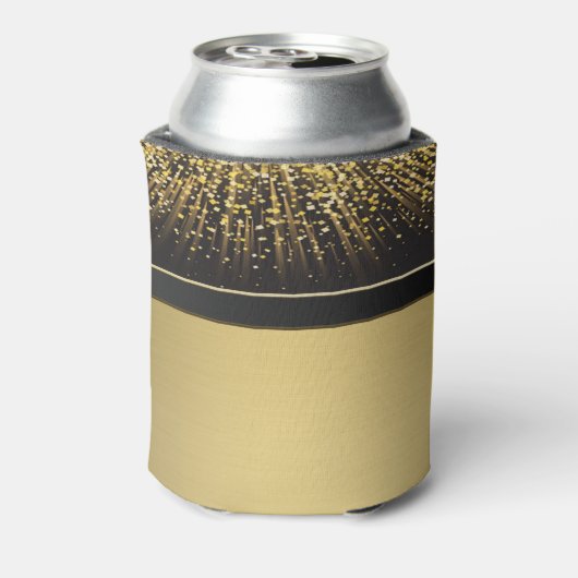 Classy Elegant Irish Shamrock, Faux Gold Confetti Blikjeskoeler (Blikje Achterkant)