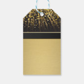 Classy Elegant Irish Shamrock, Faux Gold Confetti Cadeaulabel (Achterkant)