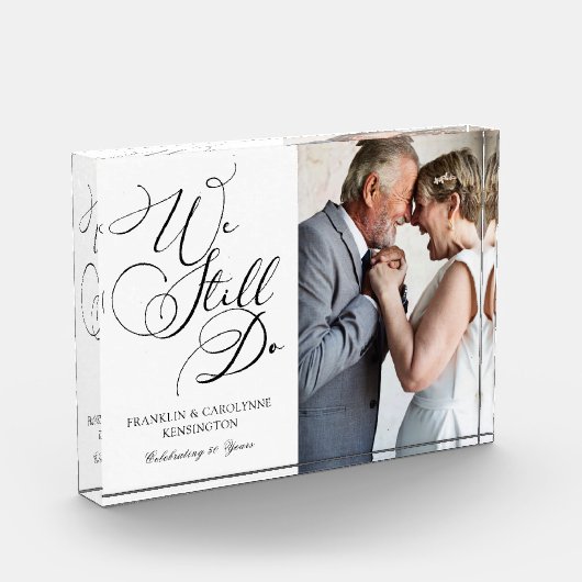 Classy Elegant Jubileum Vow Renewal Foto (Links)