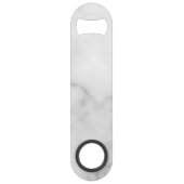 Classy Elegant Marble Personalized Groomsmen Speed Flessenopener (Achterkant)