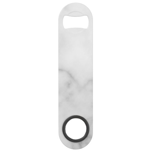 Classy Elegant Marble Personalized Groomsmen Speed Flessenopener (Achterkant)