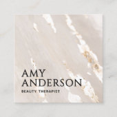 Classy Elegant Modern Luxe Goudfolie Vierkante Visitekaartje (Voorkant)