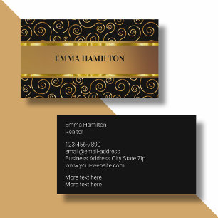 Classy Elegant Realtor Business Profile Cards Visitekaartje