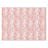 Classy Elegant Rode Franse Country Toile Tafelkleed (Voorkant (Horizontaal))